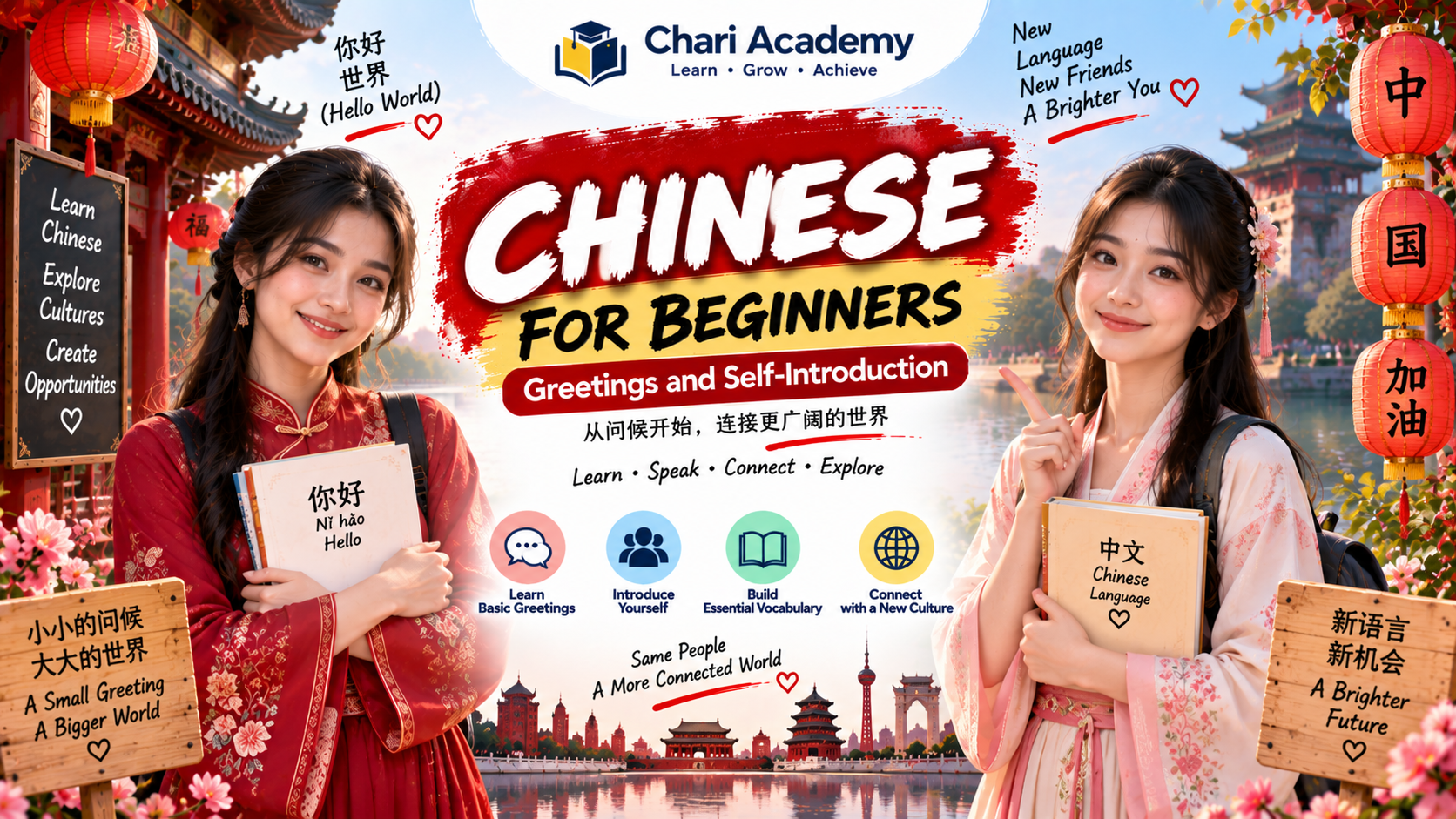 Chinese for Beginners - Greetings and Self-Introduction